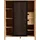 Forte Highboard 103,4 x 129,9 x 40,2 cm Mauvella Eiche / Schwarz