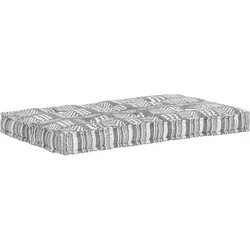 vidaXL Palettensofa-Auflage Grau Stoff Patchwork