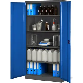 Jan Nowak C001 Aktenschrank 185 x 90 x 40 cm anthrazit/blau