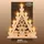 Weigla LED Lichterspitze/Schwibbogen"Weihnachtsbaum mit goldenen Kugeln" 7 flammig Erzgebirge garantiert