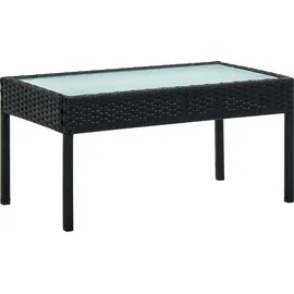 vidaXL Garten-Lounge-Set 4-tlg. schwarz