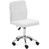 Physa Rollhocker mit Rückenlehne 48 - 62 cm 150 kg Weiß