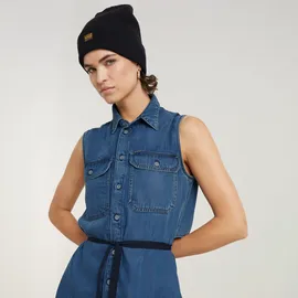 G-Star Kleid Midi Blau XS
