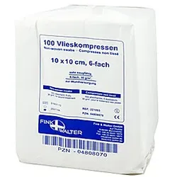 Vlieskompressen 10x10 cm unsteril 6fach