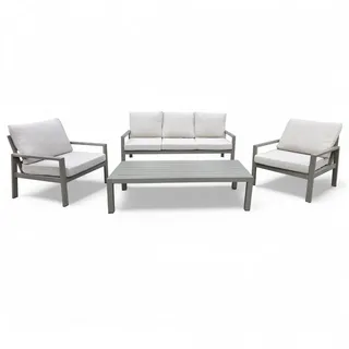 osoltus "osoltus Alu Lounge Gartenmöbel Outdoor Set Haugesund 3er kaktus/beige"