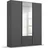 136 x 197 x 54 cm Grau