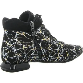 SIMEN Damen Stiefeletten schwarz-Weiss Gr. 38 EU