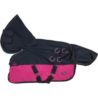 HKM Regendecke Funny Horses 50 cm Blau/Pink