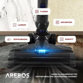 Arebos 2 in 1 Akkusauger blau