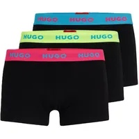 Hugo Underwear Trunk, (Packung, 3 St., 3er-Pack), mit Markenlogo, gelb