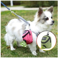 MAGICSHE Hunde-Geschirr Poop Bag Halter Multifunktions Hunde Beutel-Spender für Kotbeutel grün