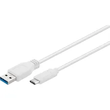 goobay USB-C auf USB-A 1 m Weiß