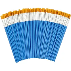 Relaxdays Pinsel Set 100-teilig, Acryl-, Öl- & Wasserfarben, Hobby & Schule, Nylon-Borsten, Malpinsel-Set, mehrfarbig