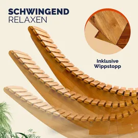 vidaXL Sonnenliege 149 x 60 x 86 cm braun 2 St.