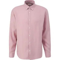 S.Oliver - Leinenhemd mit Button-Down-Kragen, Herren, Rosa, XL