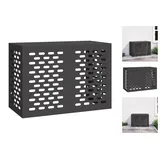 vidaXL Klimaanlagenabdeckung Schwarz 100x50x70 Cm