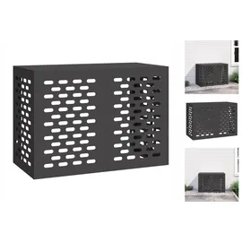 vidaXL Klimaanlagenabdeckung Schwarz 100x50x70 Cm