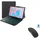 Lobwerk 3in1 Bluetooth Tastatur + Maus + Cover für Samsung Galaxy Tab S5e T720 Schwarz