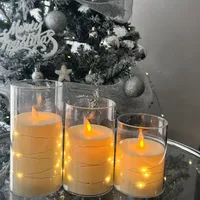 3er-pack Flammenlose Led-kerzen Mit Fernbedienung, Timer – Flammenlose Elektrische Kerzen – Batteriebetrieben – Für Halloween, Weihnachten, Zuhause