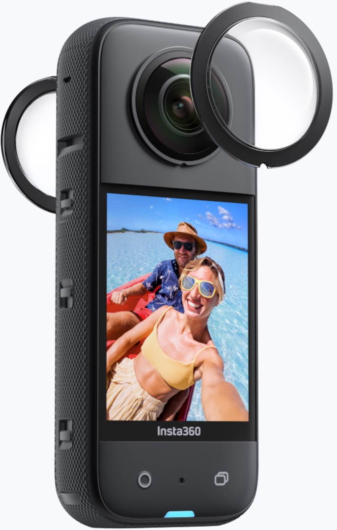 Insta360 X3 Sticky Lens Beschermers, zwart, Eén maat