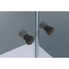 Bernstein Nischendusche Bernstein NT218 Doppelpendeltüren Nano Echtglas 96x195 cm Profil Chrom