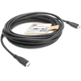 Act USB-C-Kabel 5 m kompatibel mit Monitor, Laptop, SSD Schwarz