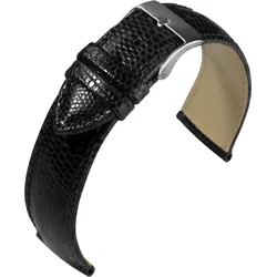 Eulit Eidechsenleder Eidechse 10mm" E50797110102" - schwarz