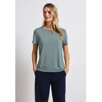 STREET ONE T-Shirt STREET ONE, Damen, Gr. 42, blau