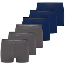 SLOGGI Retro Boxer unifarben L 6er Pack