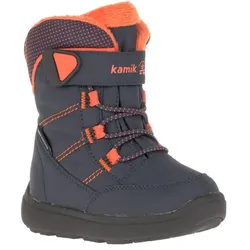 Kamik Winterschuhe Stance2 wasserdicht, atmungsaktiv marineblau/orange Kleinkinder