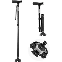 VEVOR Gehstock Gehhilfe Spazierstock Wanderstock Gehstütze 113kg 770-940mm