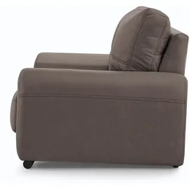 beautysofa RELAXSESSEL Omega aus Kunstleder, Hellbraun