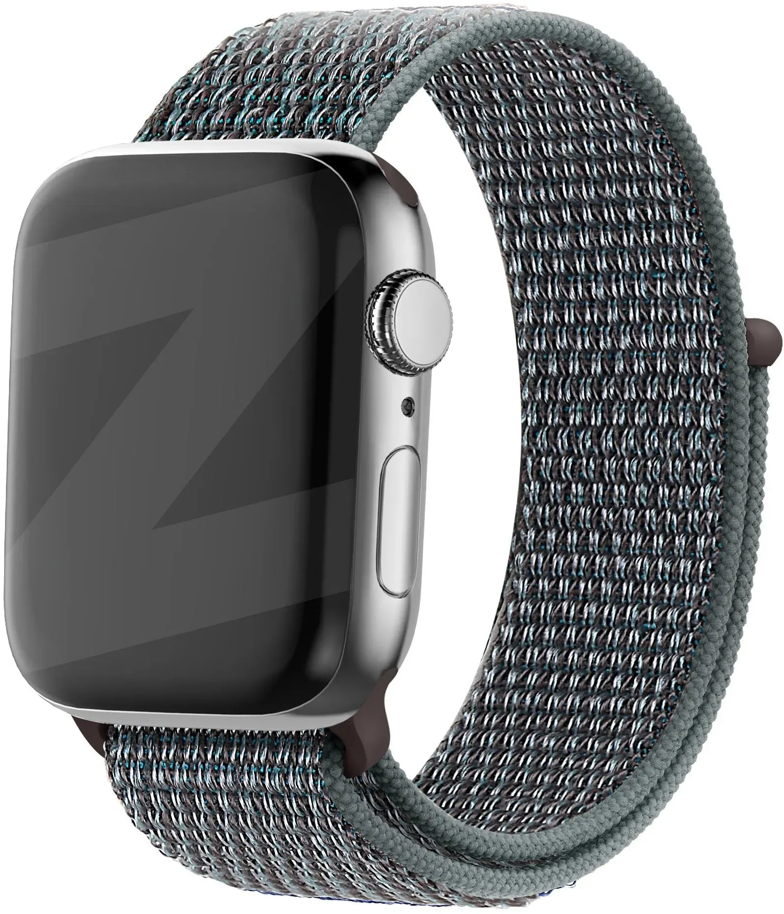 Bandz Apple Watch Ultra Armband Nylon 'Classic' für Apple Watch Ultra - Nebel grün - Klettverschluss