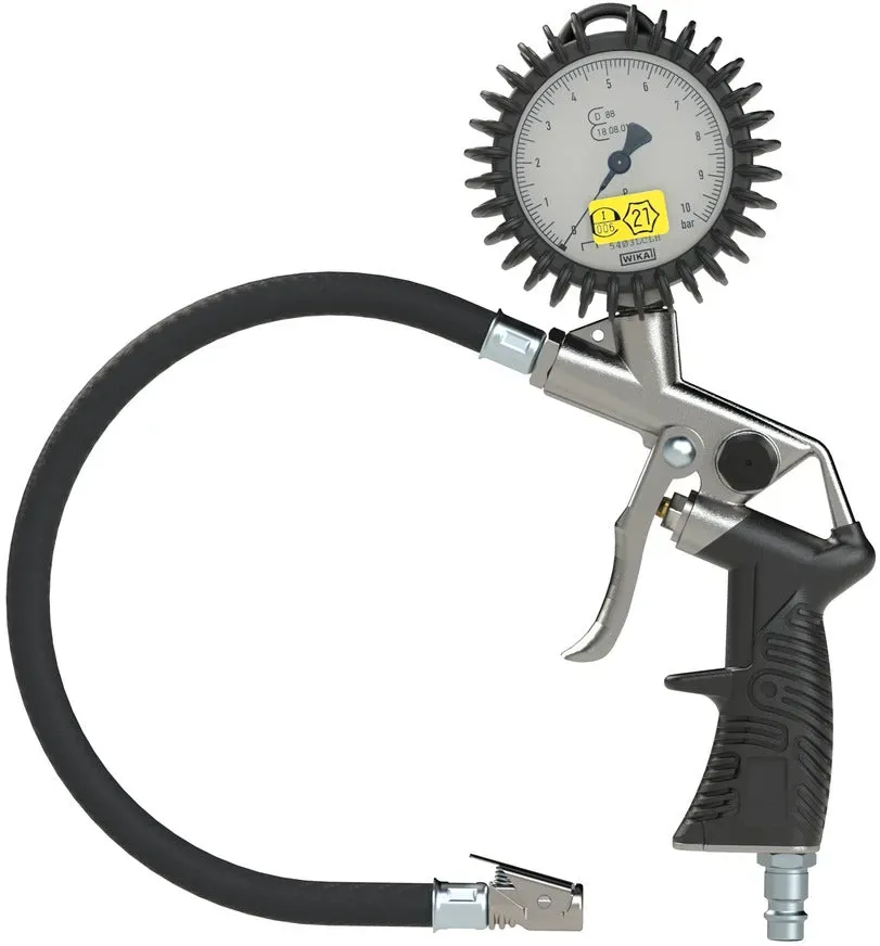 Handreifenfüllmesser in Pistolenform -  geeicht / 0 - 10 bar / 0 - 140 psi / 39.013GE