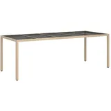 vidaXL Gartentisch 250 x 100 x 75 cm Beige