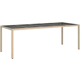 vidaXL Gartentisch 250 x 100 x 75 cm Beige