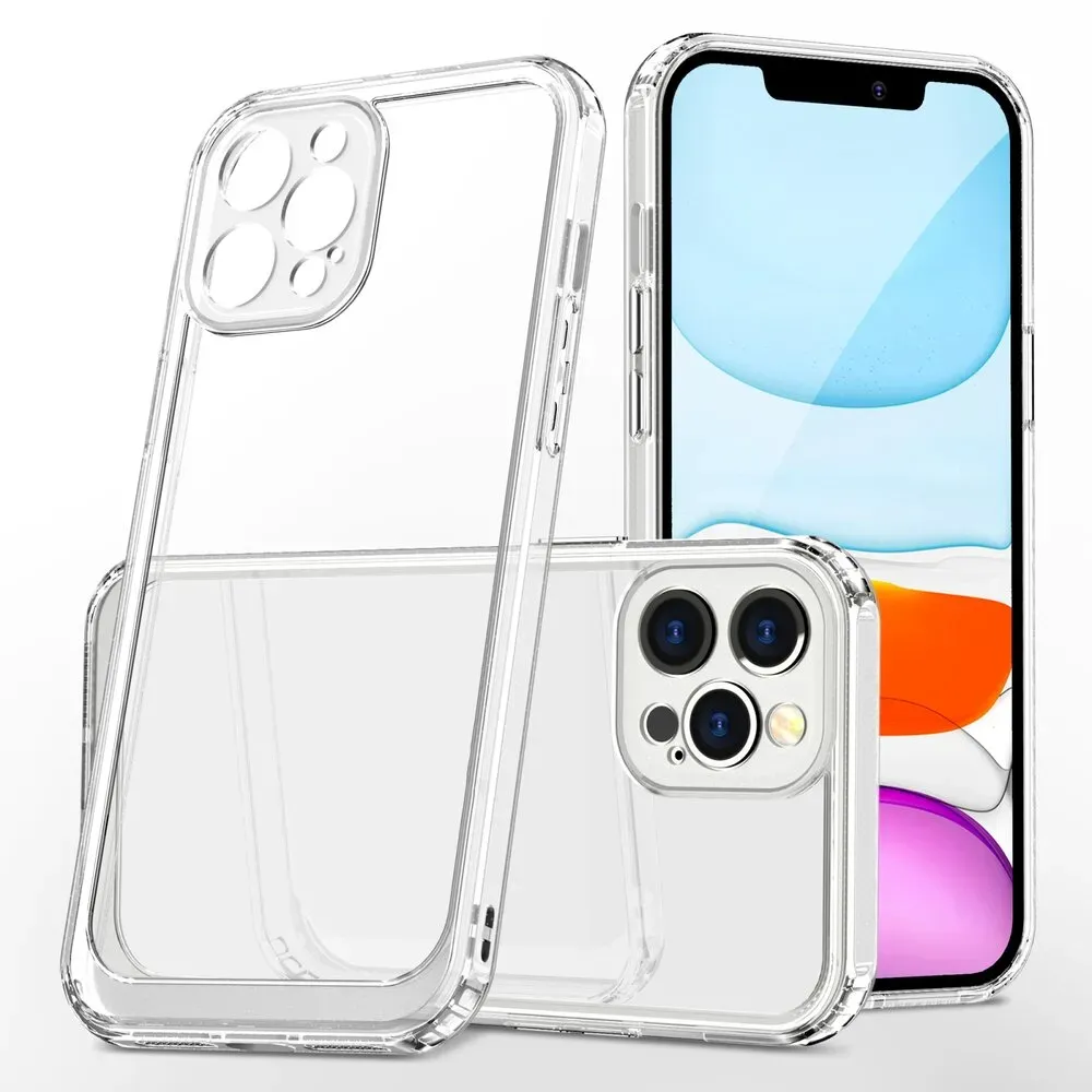 Schutzhülle für iPhone 12 Pro Kamera Case Panzerhülle Handyhülle Cover Tasche Transparent Smartphone Bumper