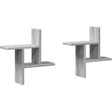 vidaXL Wandregal 38 x 12 x 38 cm Grau