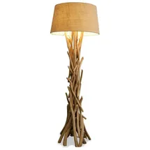 levandeo Lampe 97046 Stehlampe 155cm Holz Holzlampe Unikat natur Treibholz Handarbeit Stehleuchte