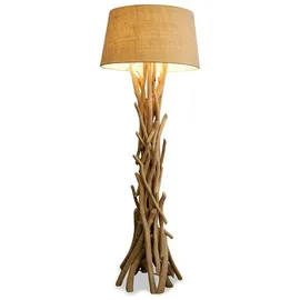 levandeo Lampe 97046 Stehlampe 155cm Holz Holzlampe Unikat natur Treibholz Handarbeit Stehleuchte
