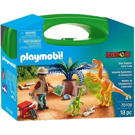 Playmobil Dinos Dinosaurier und Forscher Aktentasche 70108