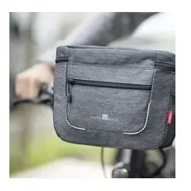 KLICKfix Unisex – Erwachsene Aventour Lenkertasche, Grau, One Size