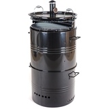 orbitrex.eu Gartengrill + Räucherofen Holzkohlegrill Grillrost verchromt Räuchertonne Grill