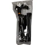 RUSSKA Aluminium-Gehstock faltbar anatomischer Griff rechts schwarz