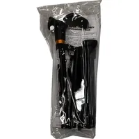 RUSSKA Aluminium-Gehstock faltbar anatomischer Griff rechts schwarz