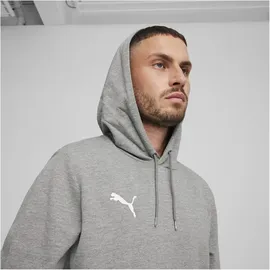 Puma teamGOAL Casuals Hoodie Herren 33 medium gray heather/white S