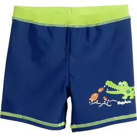 Playshoes Badehose "UV-Schutz Short Krokodil" - Blau,Orange,Hellgrün - 98/104