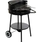 DKD Home Decor Holzkohlegrill mit Rädern DKD Home Decor Metall Kunststoff 59 x 49,5 x 82 cm