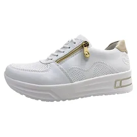 Rieker N8100 Damen Weite Weit/Beige/Weiß 38