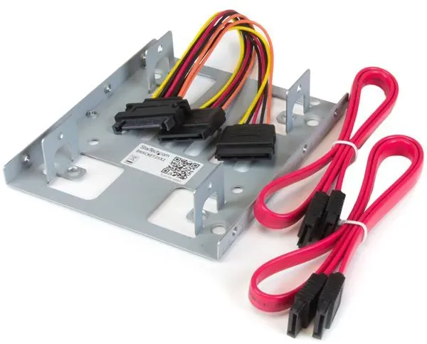 StarTech.com Dual 2,5 SATA Festplatten auf 3,5 Einbauschacht Halterung - 2-fach